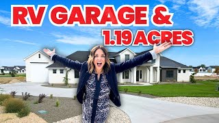 The CHEAPEST New Construction Home Near Boise Idaho with Acreage with RV Garage [upl. by Oppen]