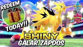 Redeem Your SHINY GALARIAN ZAPDOS TODAY Full Step by Step Guide [upl. by Pellikka]