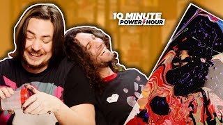 How to ACRYLIC POUR  Ten Minute Power Hour [upl. by Eenel]