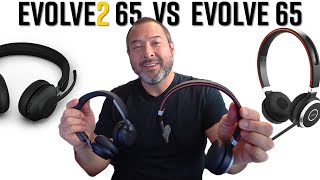 Comparing the new Jabra Evolve2 65 to the Evolve 65 with mic test [upl. by Iram]