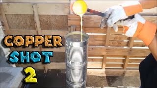 How to Make Copper Shot Part 2 From Scrap Copper Using Metal Melting Furnace [upl. by Liborio]