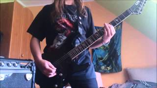 GraveWorm  Fear of the Dark Guitar Cover [upl. by Gimble]