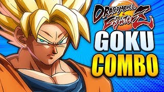 GOKU Combo Guide  Easy to Advanced  Dragon Ball FighterZ [upl. by Anawaj]