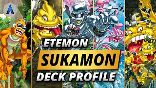 TURN THEM INTO POOP Sukamon amp Etemon Deck Profile amp Combo Guide  Digimon Card Game BT11 Format [upl. by Inerney]