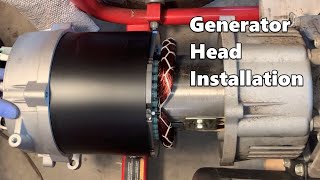 Generator Head Installation  How to Install a Generator Stator and Rotor [upl. by Idyh391]