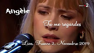 Angèle  Tu me regardes Live France 2 Novembre 2019 Remastered audio [upl. by Anikehs942]