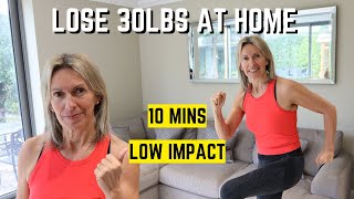 Lose 30lbs At Home Low Impact Workout [upl. by Curtis]