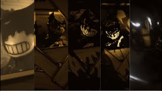 Bendy and The Ink Machine Chapter 1 jumpscare evolution EPILEPSY WARNING [upl. by Aindrea]