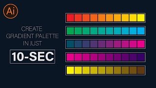 HOW TO CREATE COLOUR PALETTE IN ILLUSTRATOR CC 2019 [upl. by Llaccm]