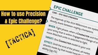 Precision and Epic Challenge Stratagem Warhammer 40k tactica [upl. by Rasecoiluj965]