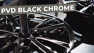 PVD Black Chrome Professional Wheel Restoration Step by Step Walkthrough [upl. by Annahsad217]