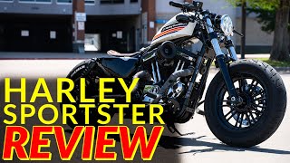 Harley Davidson Sportster Review  Bobber Sportster with Mod list [upl. by Uuge]