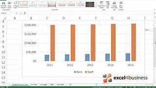 How to Create a Clustered Column Chart in Excel 2013 [upl. by Galliett489]