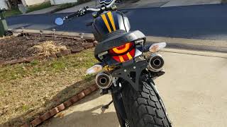 2018 Ducati Scrambler 1100 Arrow Race Exhaust [upl. by Yssak]