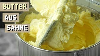 Butter aus Sahne herstellen [upl. by Milzie]