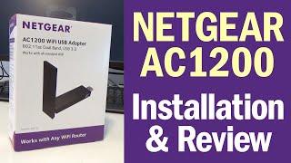 NETGEAR AC1200 USB 30 Wifi Adapter Unboxing Installation amp Review  Fast Wireless Internet [upl. by Wiese821]