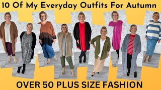 10 Everyday Autumn Outfits  Shop My Wardrobe  Over 50 Plus Size Fashion [upl. by Mutz324]