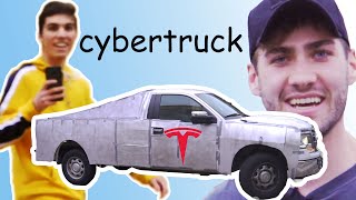 I Made My Own Cybertruck Then Brought It To Tesla [upl. by Gnoh807]