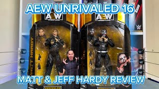 AEW Unrivaled 16 Matt Jeff Hardy Figure UnboxingReview [upl. by Funch398]