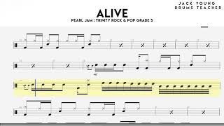 Alive Trinity Rock amp Pop Drums Grade 5 [upl. by Nonregla366]