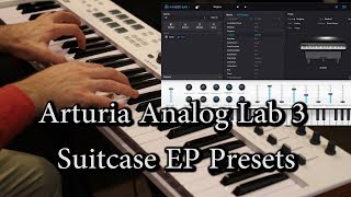 Arturia Analog Lab3 Suitcase EPs  KeyLab 61 Essential [upl. by Lovel]