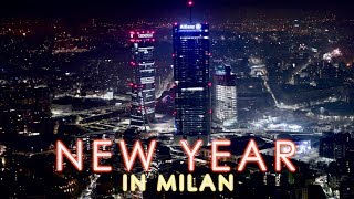 Milan By Drone Ep 039 Happy New Year Ultra High Definition fireworks [upl. by Aicad687]