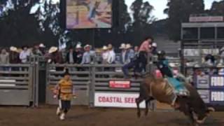 DJ Domangue rides for 8 at the PBR in Salinas [upl. by Mcmath]