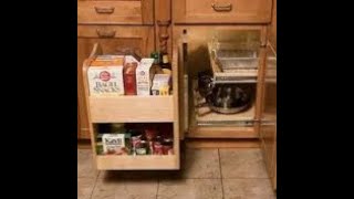 Capture blind corner cabinet space  install Kitchenmate Blind Corner Caddy by Omega Natl Cabinets [upl. by Noed794]