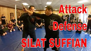 Attack Defend Attack SILAT SUFFIAN Maul Mornie Silat USA [upl. by Bordy640]