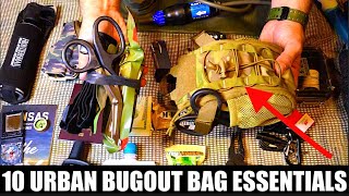 10 Urban Bugout Bag Essentials [upl. by Nyrehtak]