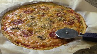 Pizza con Masa de Coliflor Súper Light  Recetas de Cocina ✅ [upl. by Yemerej997]