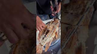 Grilled charcoal fish 🐟 thaistreetfood streetfood thaifoodie bankokstreetfood [upl. by Conrado]