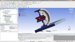 Applying Bearing Loads 23 ANSYS Mechanical [upl. by Ihsoyim]