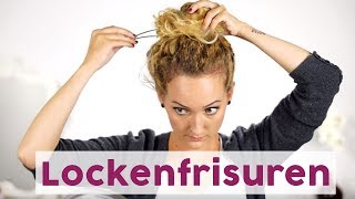 Die 5 geniale amp schnelle Frisuren für Locken [upl. by Teerprah]