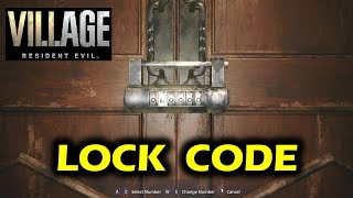 Doll Workshop Combination Lock Code Puzzle  House Beneviento  Resident Evil 8 Village Walkthrough [upl. by Winchester]