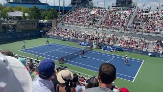 KyrgiosKokkinakis RamSalisbury 1 Highlights Cincinnati KYRGIOS RACQUET SMASH  247 [upl. by Halilahk]