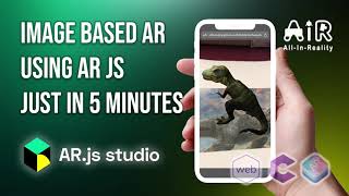 WebAR Image Tracking AR App in just 5 minutes without coding skillsNew 2020 Way  AR JS Studio [upl. by Lahcsap]