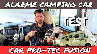 Que vaut la fameuse ALARME CAR PROTEC FUSION pour CAMPING CAR instantcampingcar4478  FamilyRoss [upl. by Gnilhsa]