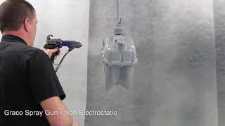 GRACO Liquid Vs Electrostatic Spray Gun for Waterborne Paint [upl. by Alexi290]