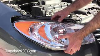 Remove amp Replace Headlight Assembly  Hyundai Elantra [upl. by Einnov83]