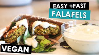 Healthy FALAFEL amp TZATZIKI  Vegan Oil Free [upl. by Karl]