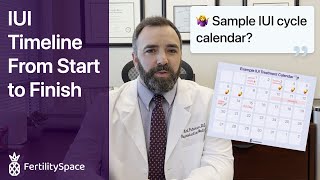 IUI Timeline From Start To Finish  Example Treatment Calendar for Intrauterine Insemination [upl. by Calen]