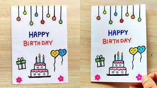 Beautiful Handmade Birthday Greeting Card Idea  Special Birthday card  Tutorial [upl. by Erlandson]