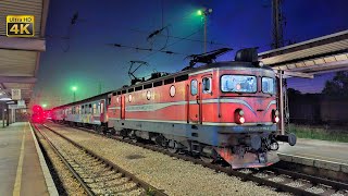 4K CABVIEW Banja Luka  Doboj Early morning sunrise train ride  Old ŽRS 441 class ASEA locomotive [upl. by Orestes]