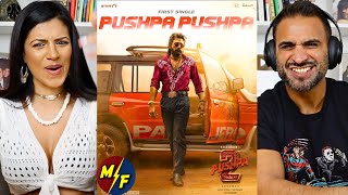 PUSHPA PUSHPA  Pushpa 2 The Rule  Allu Arjun  Rashmika  Sukumar  DSP  Telugu amp Hindi REACTION [upl. by Nomad241]