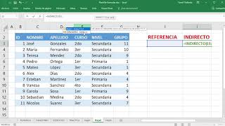 Función INDIRECTO en Excel [upl. by Weisberg]