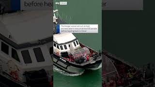 Two migrant boats rescued by Border Force Ranger near Dover [upl. by Erl]