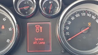 How to Fix Opel Astra J Service AFL LAMP Error [upl. by Eilrebmik]