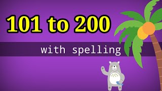 101 to 200 English numbers with spelling [upl. by Rodd]