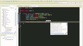 Java swing GUI tutorial 3 JLabel [upl. by Ursas]